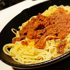 ミートソース・パスタ